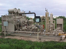 Picture of Remote Monitoring using Radio Telemetry to monitor natural gas production